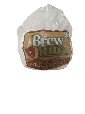 4-Cup White Coffee Filters - 200 Count